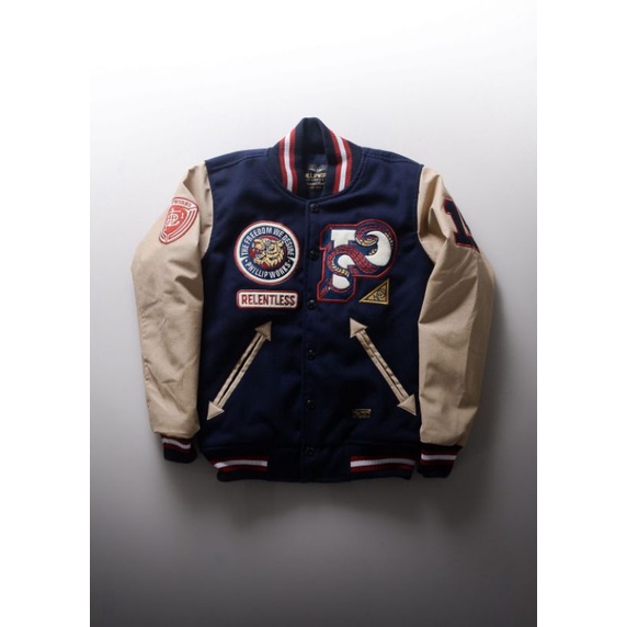 JAKET MOTOR PHILLIP WORKS RELENTLESS VARSITY