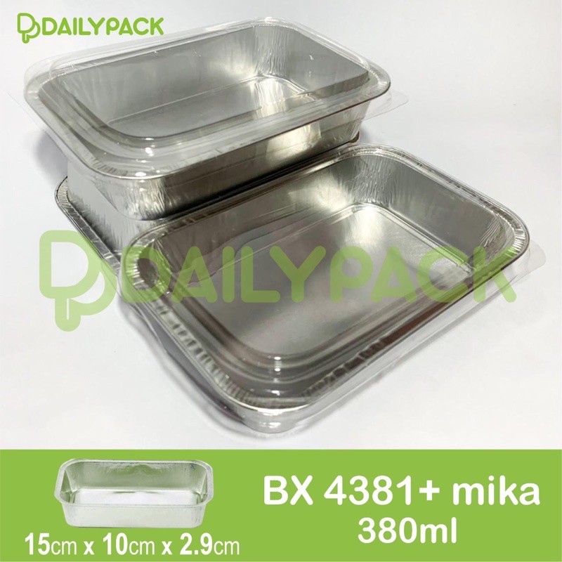 Aluminium Foil Cup BX 4381 + Tutup Mika