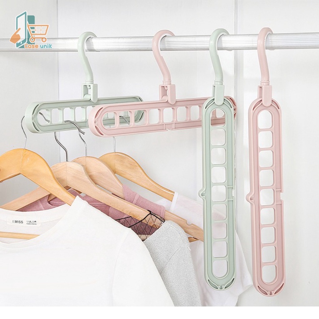 RT33 GANTUNGAN LEMARI BAJU PAKAIAN MAGIC HANGER INSTANT 9 IN 1 JEMURAN LAUNDRY ANTI KARAT MULTIFUNGSI SERBAGUNA CS3594