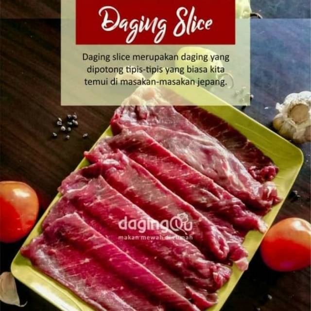 

BAH Daging Slice Sedikit Lemak gr dagingqu Bandung