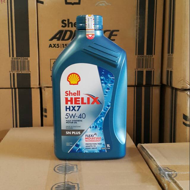 OLI MESIN MOBIL BENSIN SHELL HELIX HX7 5W-40 1 LITER