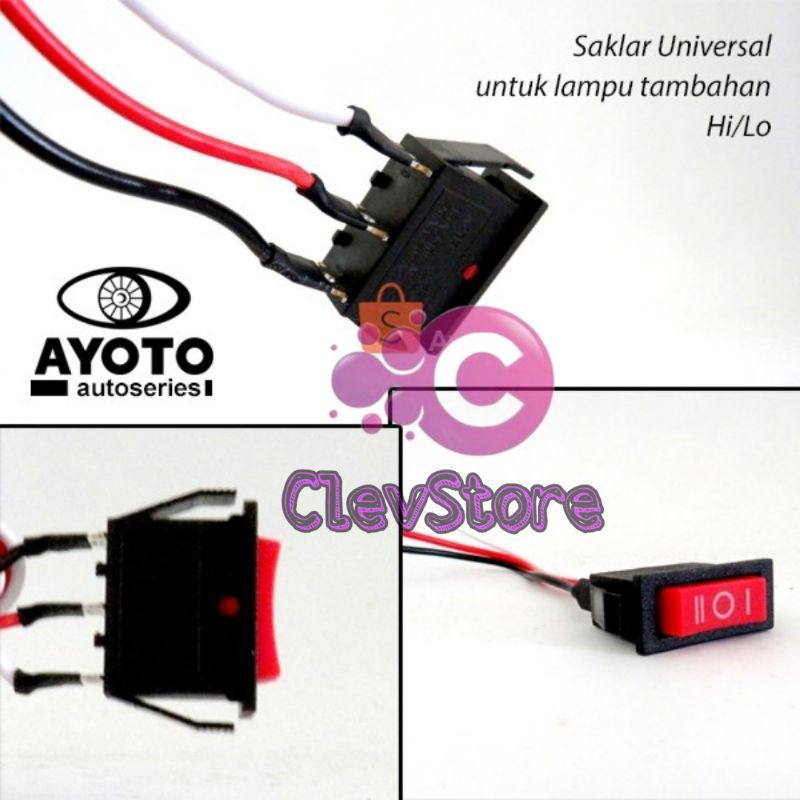 Saklar On Off Lampu Motor Universal