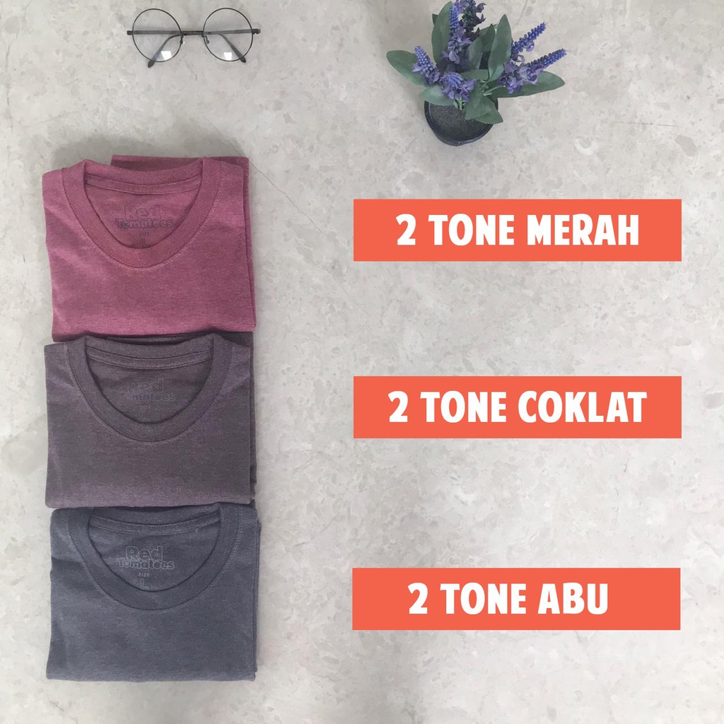 Kaos Polos Misty / ONECK / unisex / tangan pendek / baju pria PREMIUM