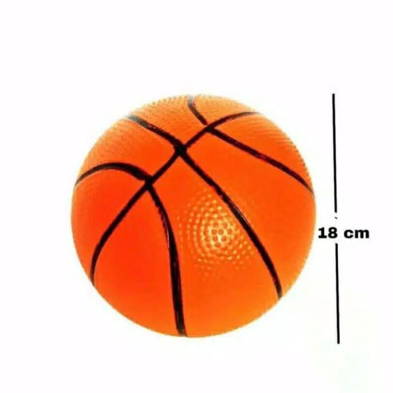 mainan bola basket karet besar / bola karet motif basket / mainan olahraga / mainan anak murah