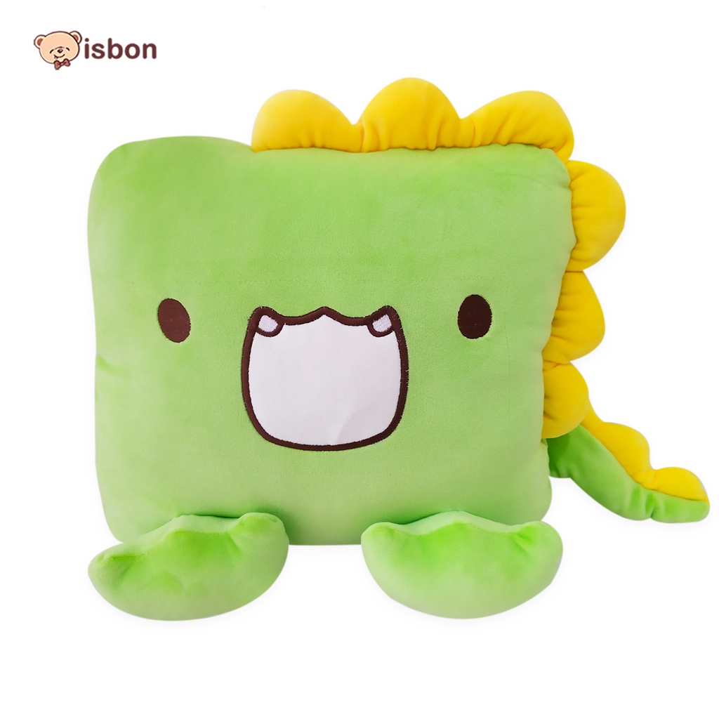 Balmut Bantal Selimut Motif Dino Lucu Warna Hijau Leci Cocok Untuk Traveling Mudah dibawa Hangat dan Nyaman By ISTANA BONEKA