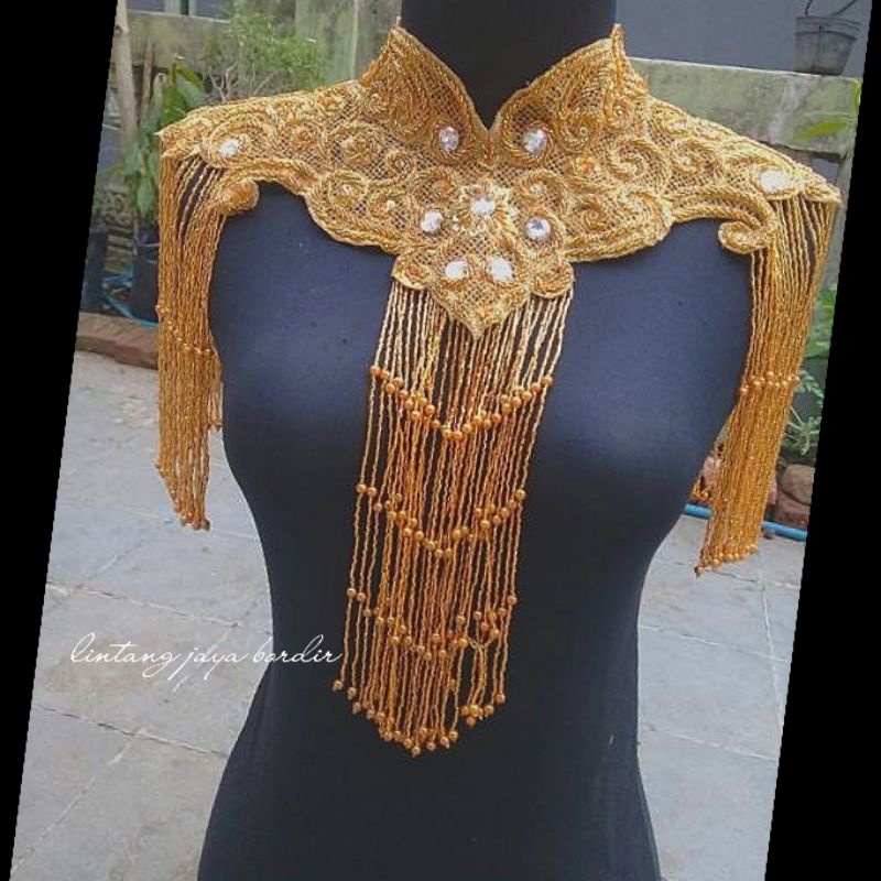 bordir aksesories kerah payet juntay