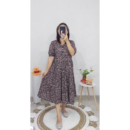 Dress Andin Motif Jumbo Dress Andin Kekinian Dress Jumbo Dress Andin motif