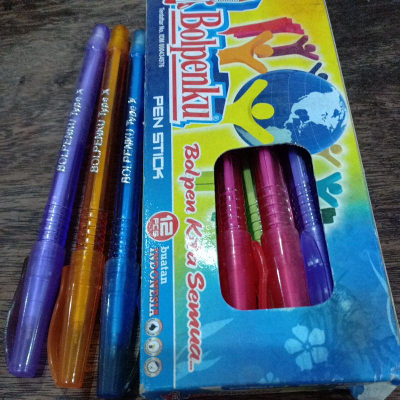 

PEN BOLPENKU TIPE X , isi 12pcs warna hitam