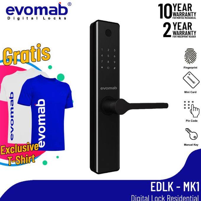 Evomab Kunci Pintu Digital Smart Lock Edlk-Mk1