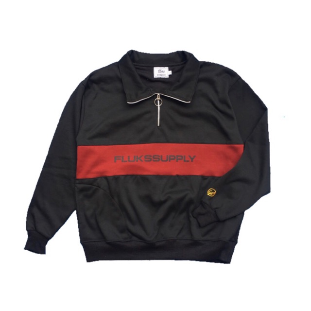 Halfzip Crewneck Red