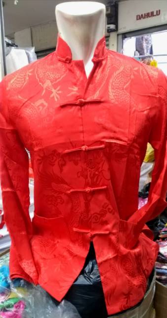 PROMO TERBARU Cheongsam Pria Lengan Panjang Warna Baru