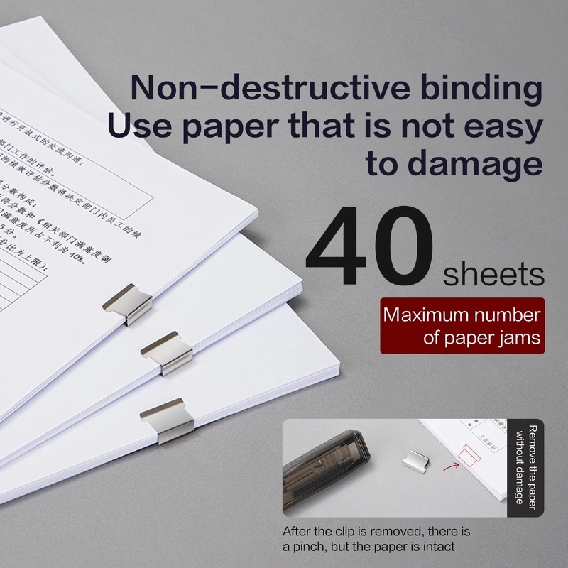 Metal Clip Push Staple Remover Kertas Fixing Organizing Stapler Reusable Push Clamp Tidak Merusak File Pengikat Alat Tulis Kantor