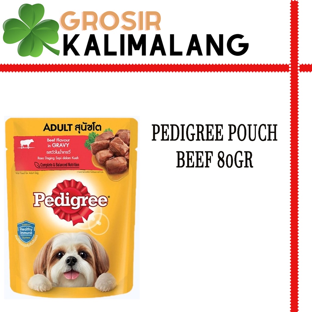 Pedigree Pouch Beef 80gr