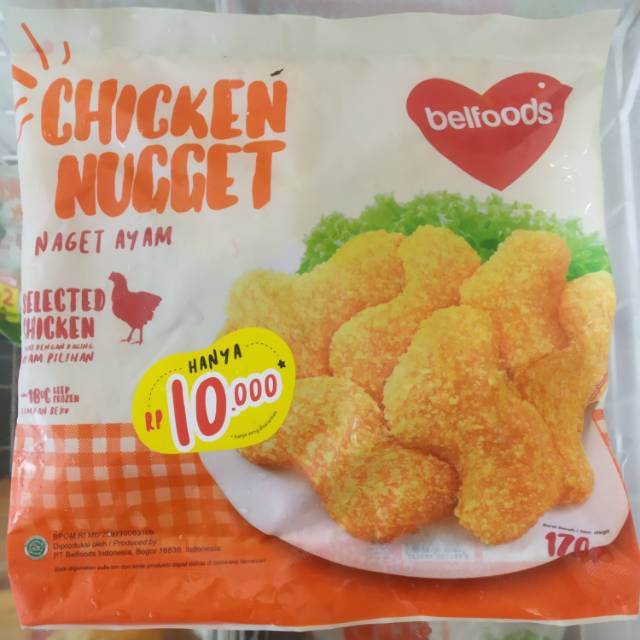 

Belfoods favorit chicken nugget s 170gr