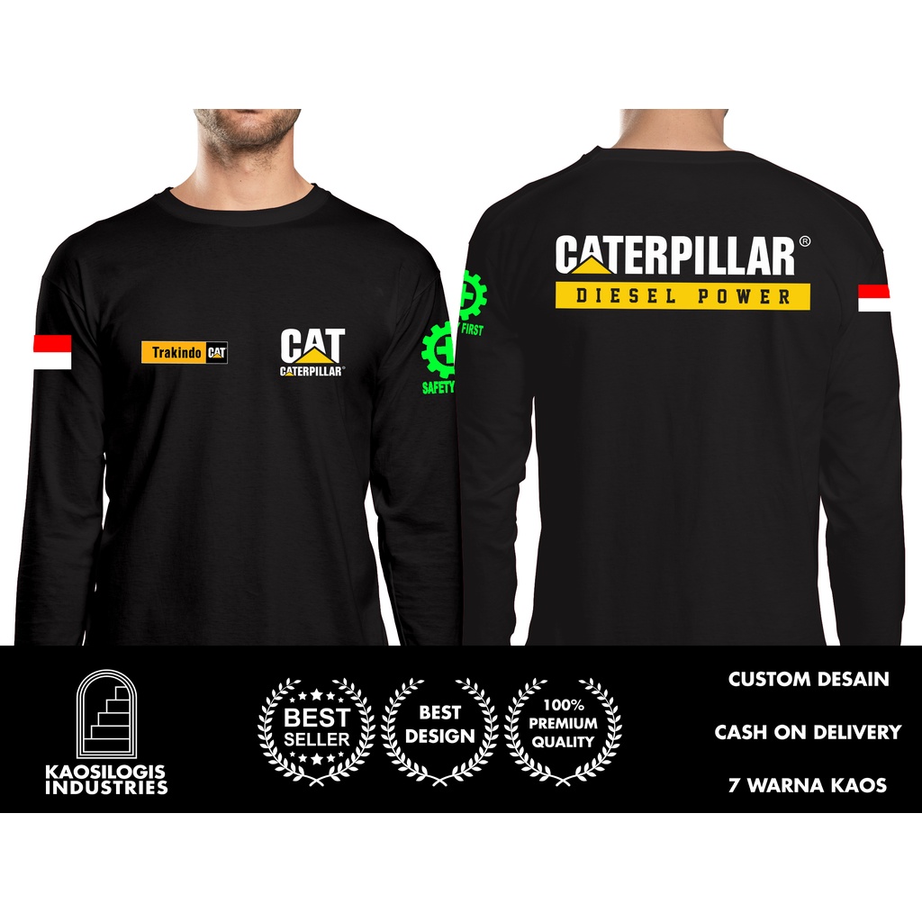 Kaos Lengan Panjang diesel power alat berat DB - Kaosilogis