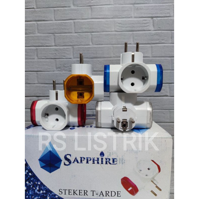 SAPPHIRE STEKER T arde Colokan CABANG 3 S-TA-01 SNI BAGUS KUNINGAN