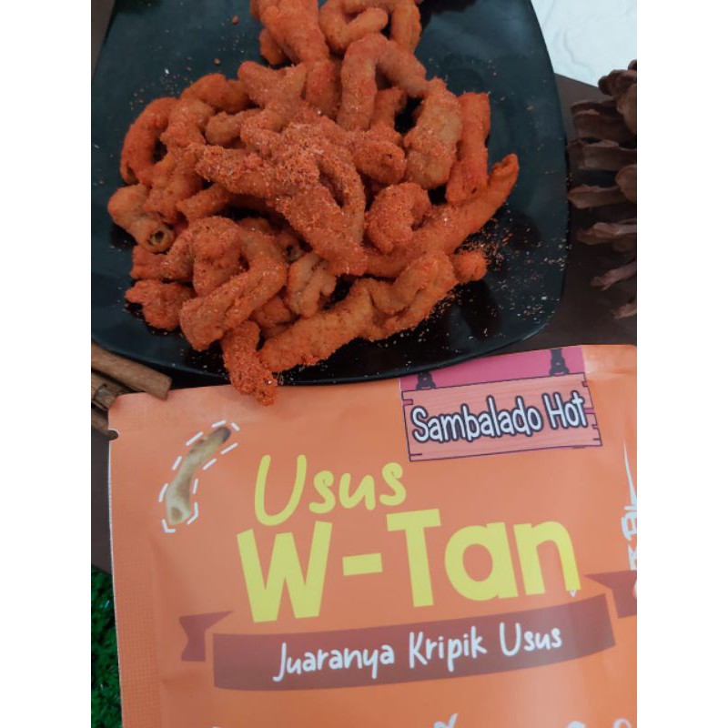 KERIPIK USUS KRISPY / USUS W-TAN JUARANYA KERIPIK USUS FREE PACKING BUBBLEWRAP