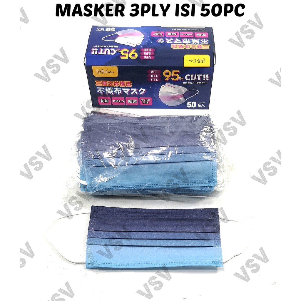 Masker 3 ply Rainbow Pelangi