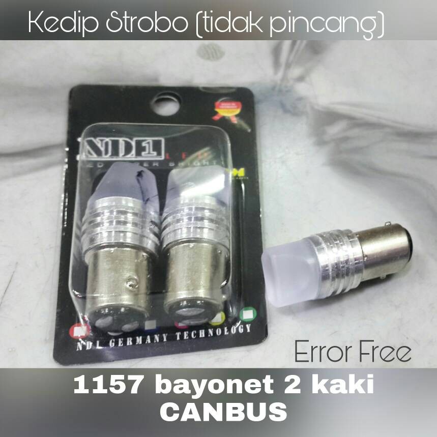 LED REM 1157 BAYONET 2 KAKI CANBUS NO ERROR KEDIP SAMA By ADN