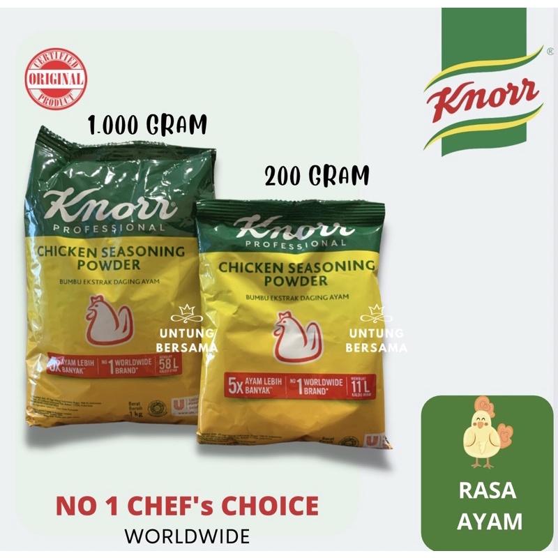 ♥️ UB ♥️ KNORR CHICKEN SEASONING POWDER BUBUK EKSTRAK DAGING AYAM 200 GRAM