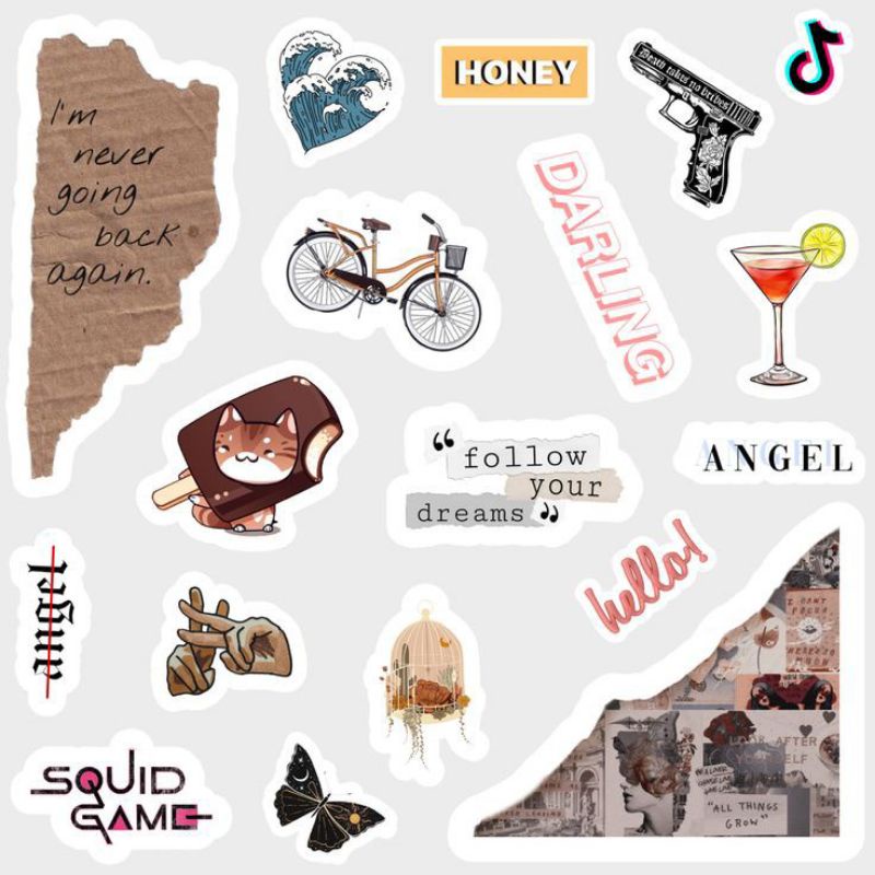 

Sticker Vintage Aesthetic