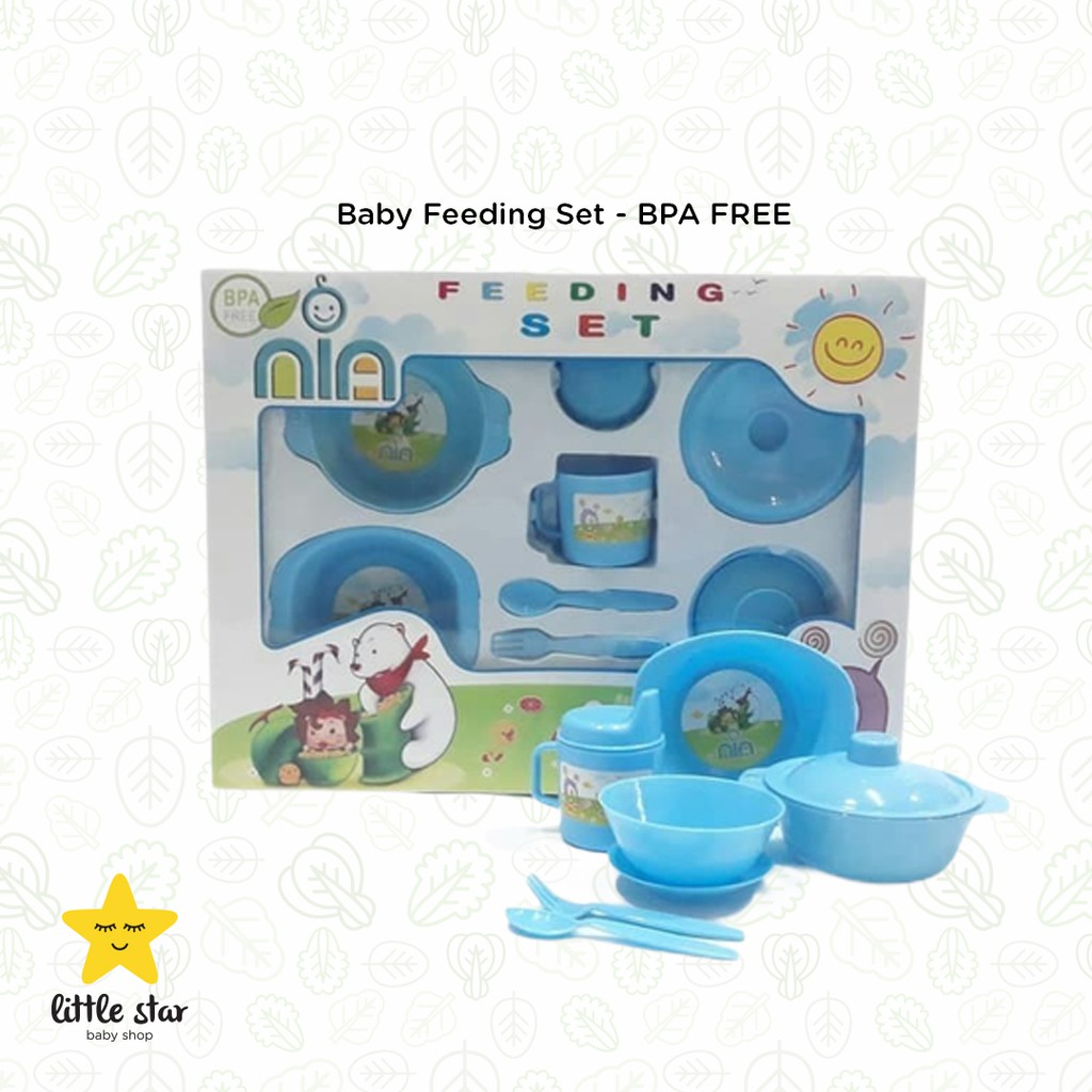 Baby Feeding Set Nia Medium Big | Alat Makan Bayi | Set Makan Anak Tanggung Besar