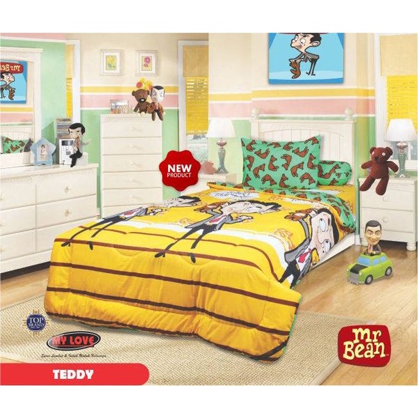 Sprei Single My Love Ukuran 100x200 No 4 - Motif Karakter Teddy