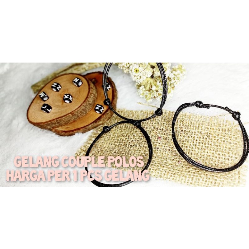 Gelang Couple Magnet Polos / Gelang Couple / Gelang Anti Air ( COD )