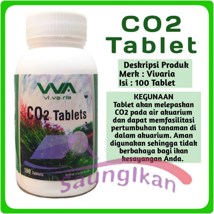 CO2 Tablet CO2 Fertilizer Aquascape VIVARIA isi 100 tablet