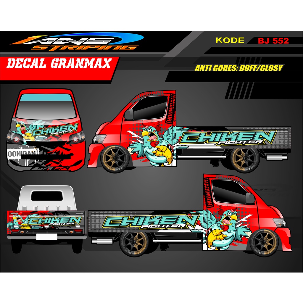 DECAL MOBIL GRANMAX / STICKER MOBIL PICK UP L300 CARRY / STICKER GRANMAX