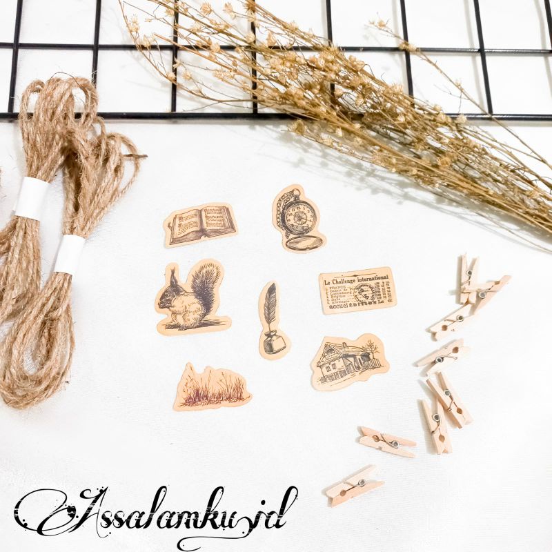 

Stiker aesthetic vintage / Diy Stiker /Stiker scrapbook