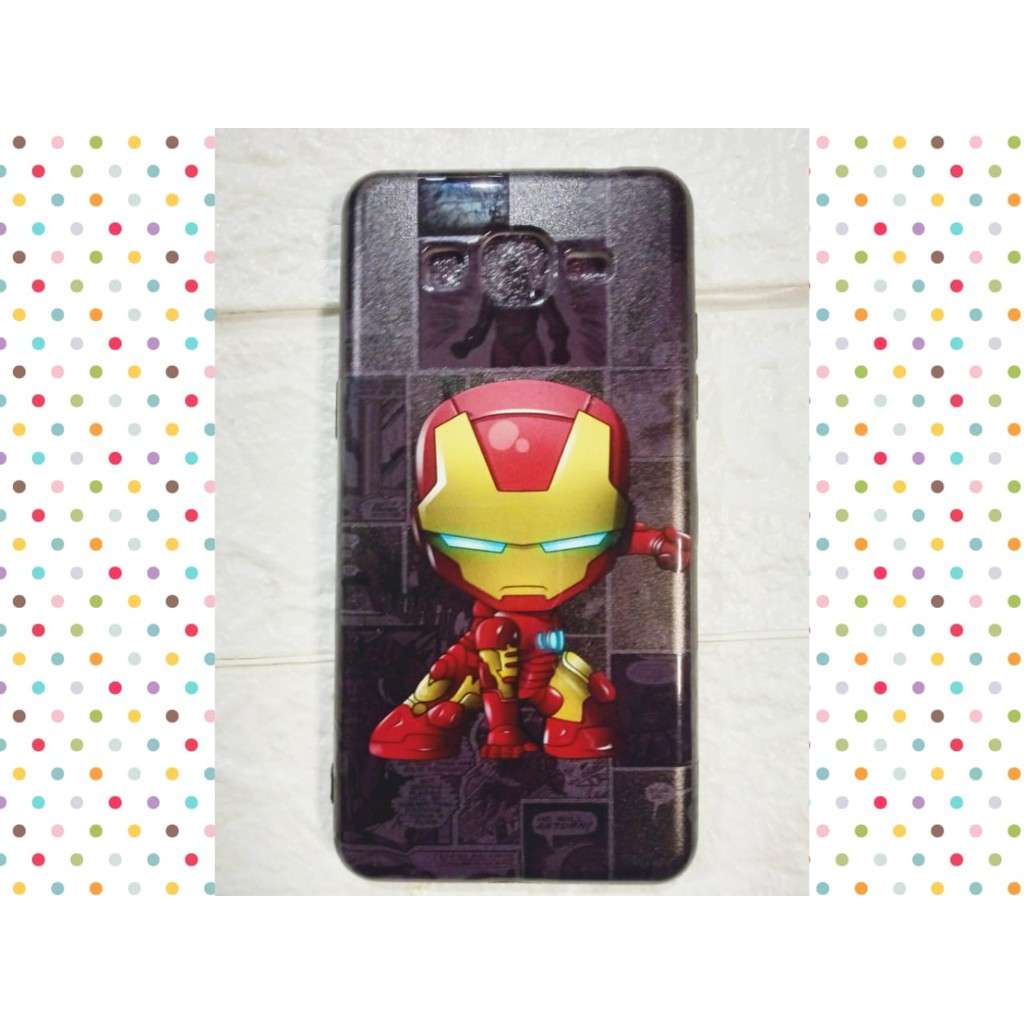 CASE SMSUNG GALAXI J3MOTIF KARTUN IRON MAN PANDA DORAEMON  POKEMON