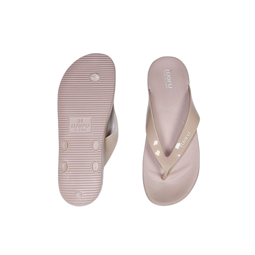 Jelly sandal wanita jepit luofu sendal japit cewek karet import E7164JP