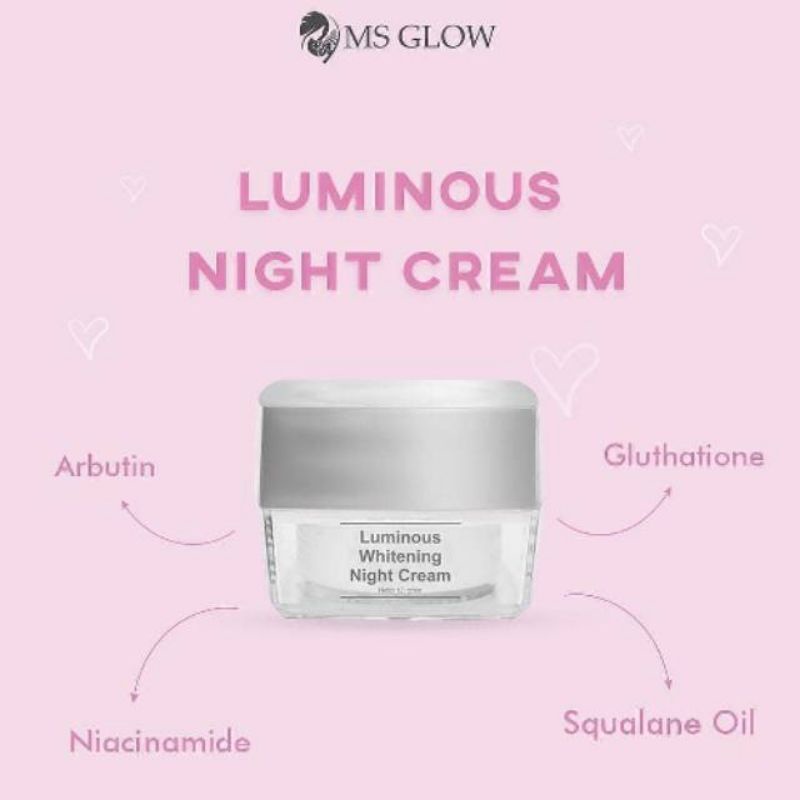 LUMINOUS KRIM MALAM UNTUK FLEK & BINTIK HITAM MS GLOW