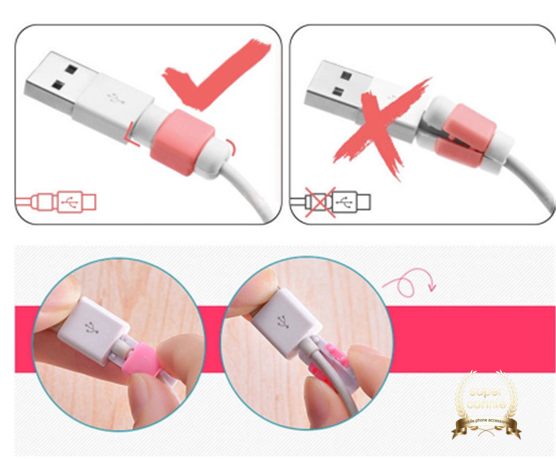 1pc Kabel Data/Charger Usb Warna Permen Untuk All Phone