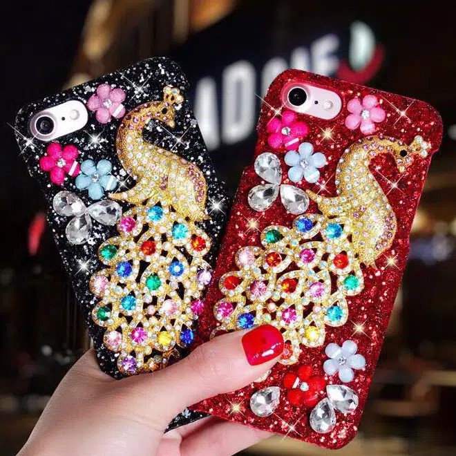 Case Glitter merak Vivo Y55 Y55s 1603 Y17 Y15 Y12 2019 - hard case gliter HC