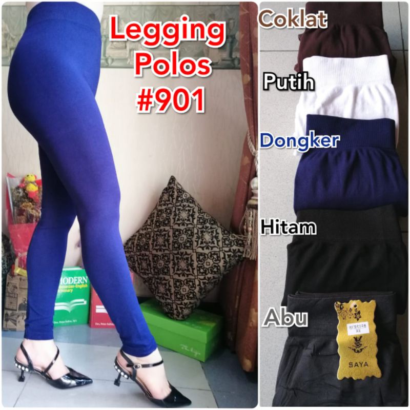 SAYA Legging panjang Polos Rajut 901 Premium Import Original