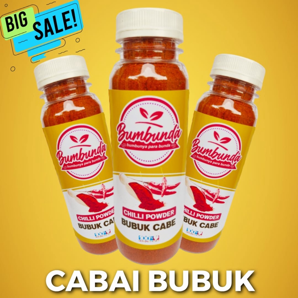 

CABAI BUBUK CHILI POWDER BON CABE BUMBU MASAK DAPUR BUMBUNDA
