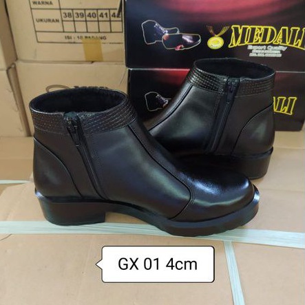 Sepatu kulit PDH Wanita boots Polwan,Secawan,PNS,sepatu kerja formal tampil lebih keren