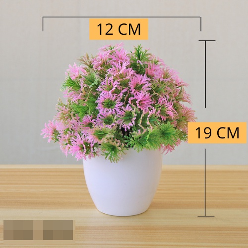 Retaily PT31 Pot Tanaman Hias Bunga Hias Plastik Ornamen Pot Bongsai Artificial Flower Decoration