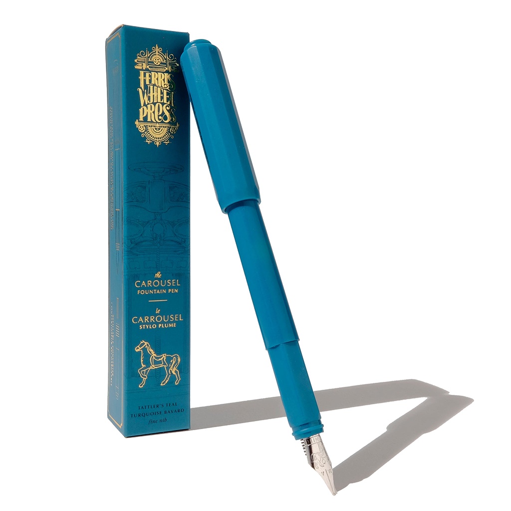 

Ferris Wheel Press The Carousel Fountain Pen Tattlers Teal Fine Nib