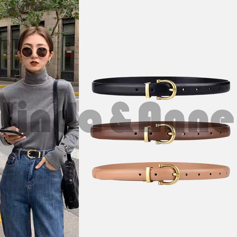 Ikat Pinggang Wanita Casual Bahan Pu Korean Belt Import