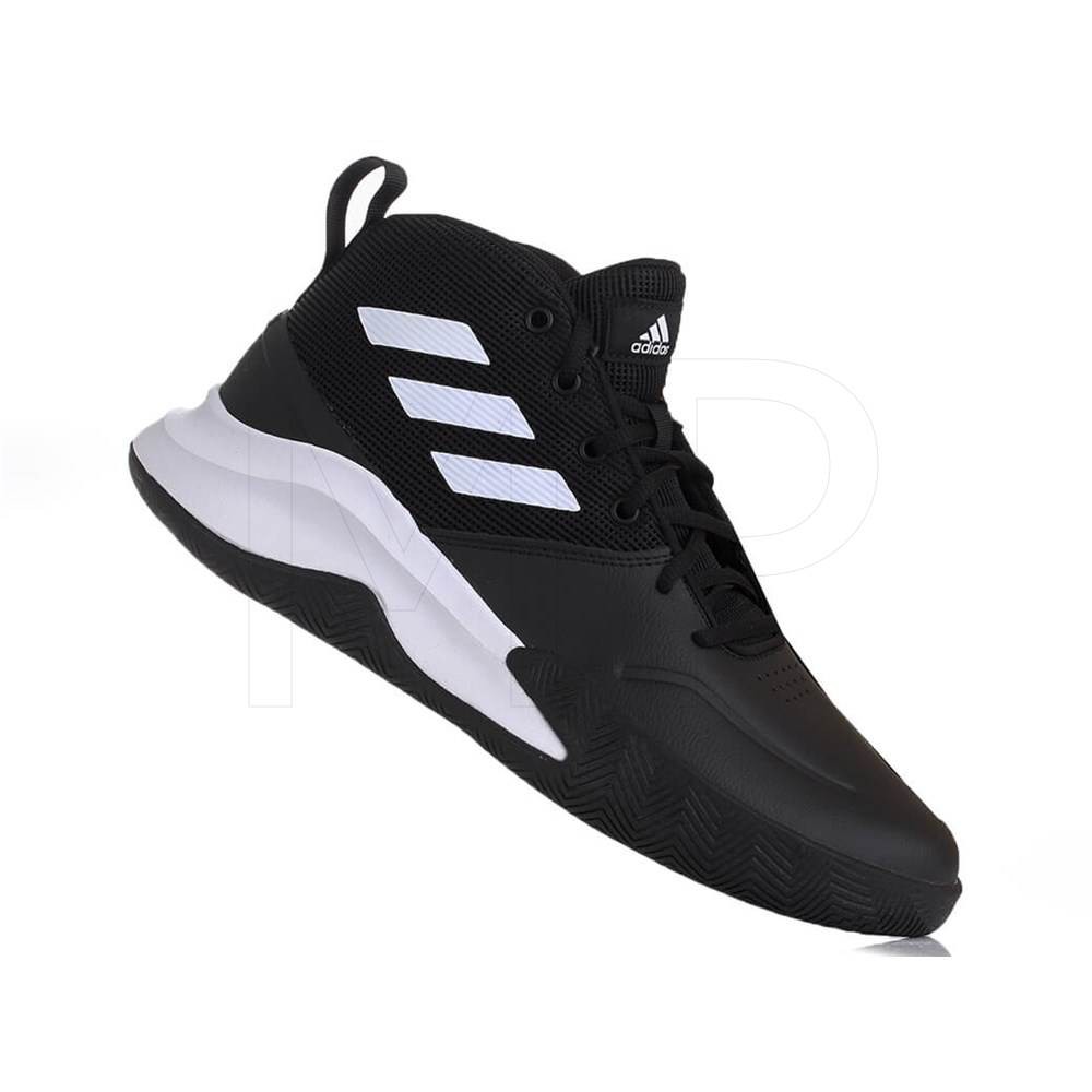 Sepatu Basket Adidas Ownthegame (Black White)