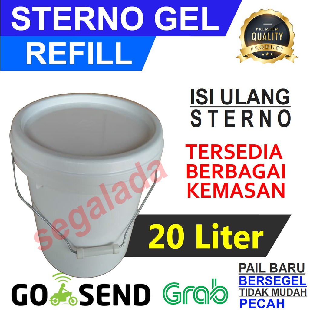 Sterno Refill 20L Jelly Pail Isi Ulang Kompor Sterno