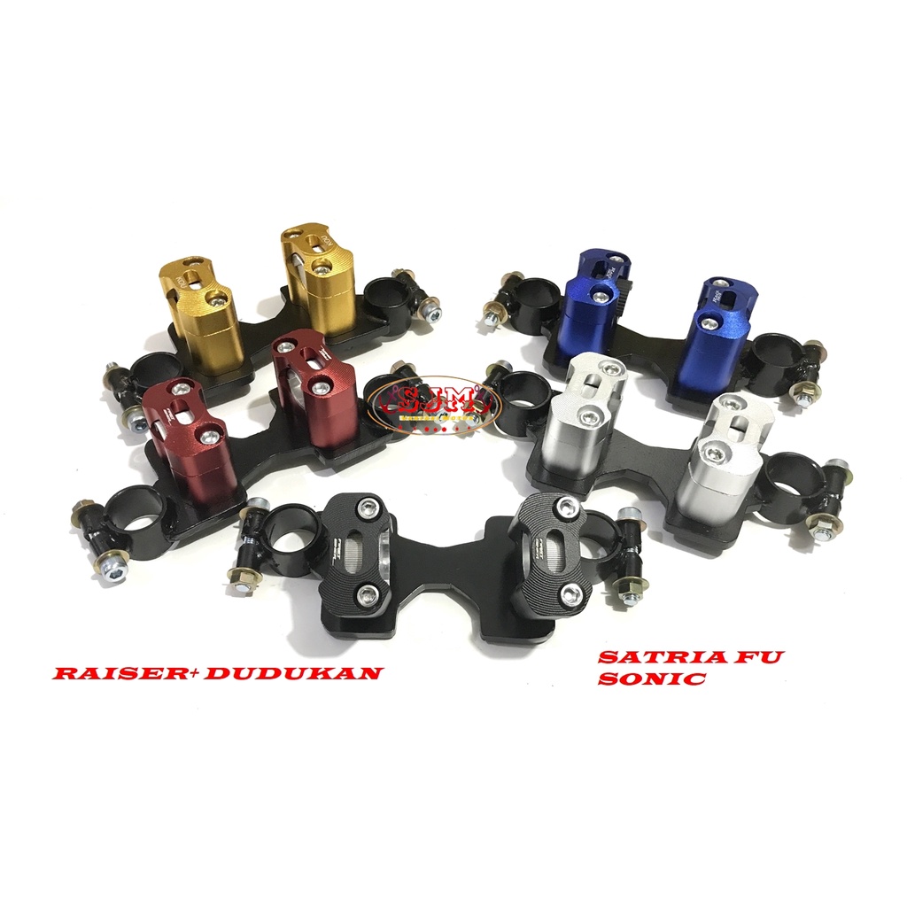 BREKET STANG RZR+RAISER SONIC-SATRIA FU DUDUKAN STANG RZR RAISER STANG RZR HONDA SONIC 150R-SATRIA FU BAHAN BESI TEBAL