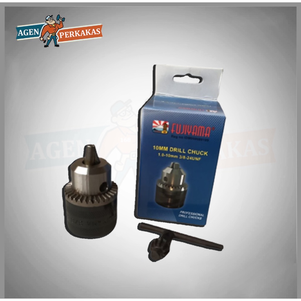 FUJIYAMA kepala bor drill chuck 10mm