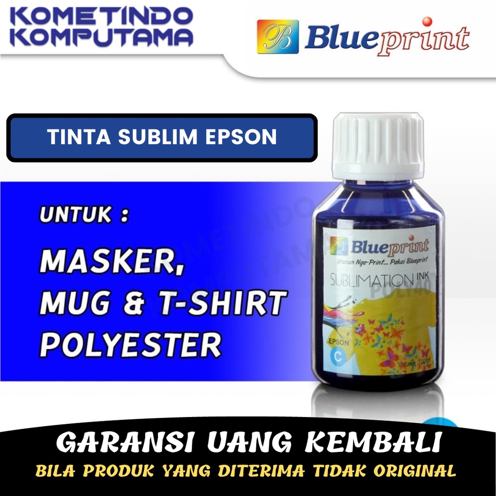 BIRU Tinta Sublimation Epson BLUEPRINT 100ml CYAN BP-ML100SPEX