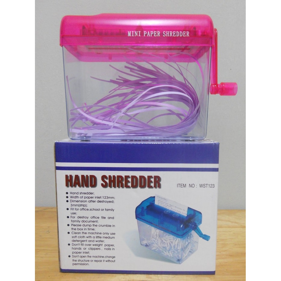 

Jual Alat Penghancur Kertas Mini Paper Hand Shredder Murah