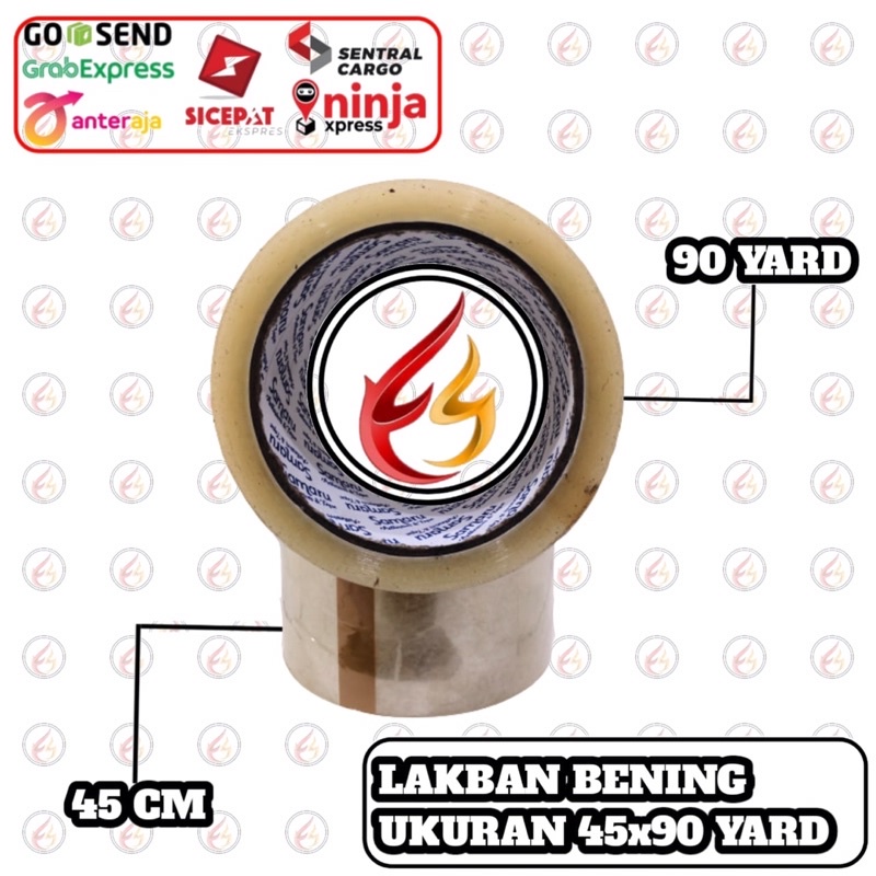 

Lakban Bening Dan Coklat Ukuran 2 Inch 72 Yard (Beli 1 Dus Free Tape Cutter)