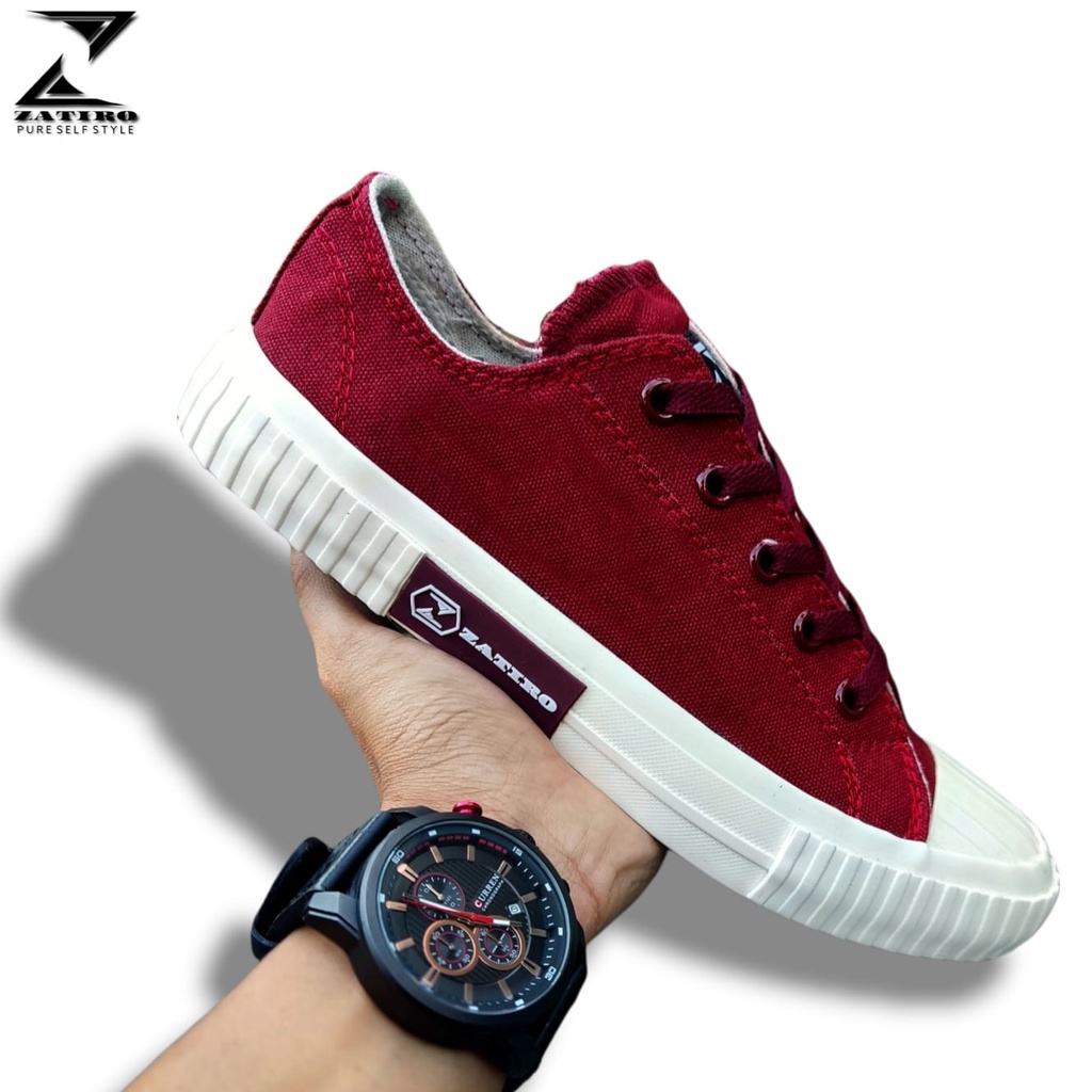 Sepatu kasual veclasic othnic white low & high original kets gym zatiro sepatu putih ootd estetic